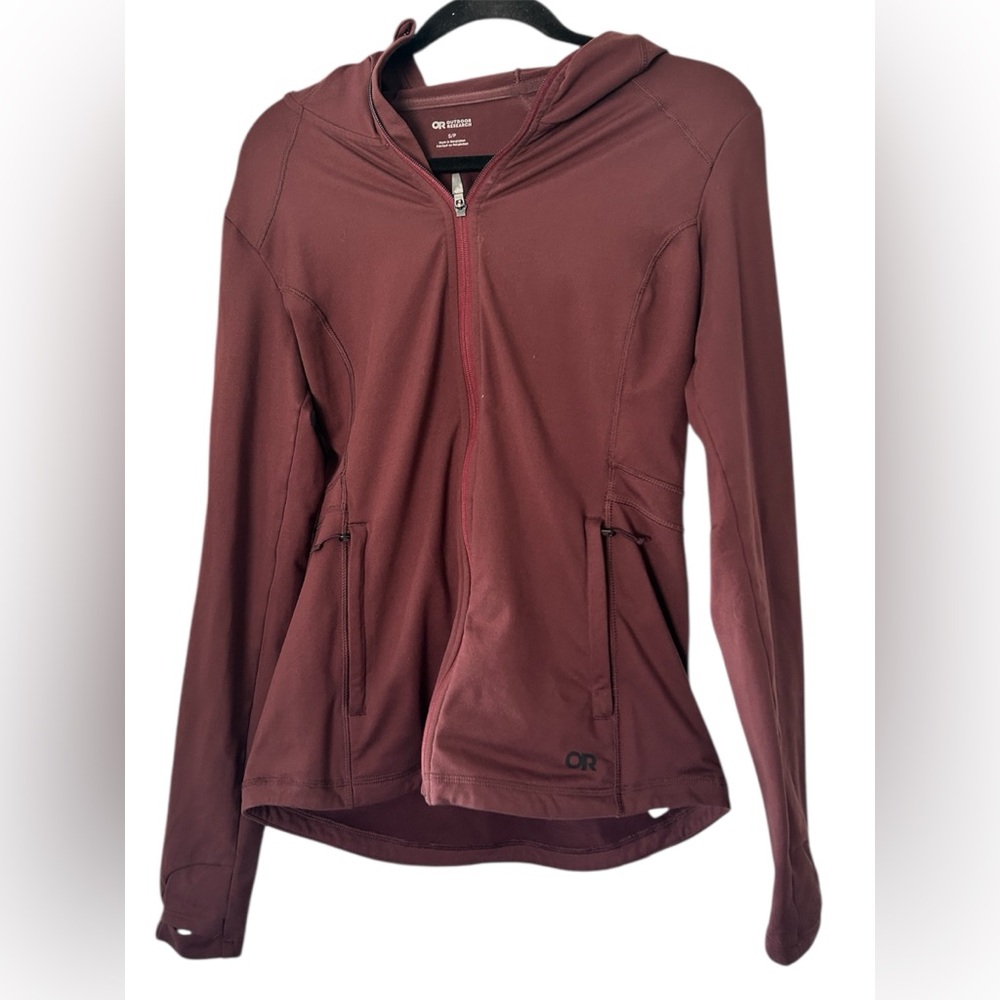 Outdoor Research Maroon Hooded Jacket Small‎ Women’s